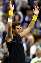 Del Potro raises both arms in celebration.JPG