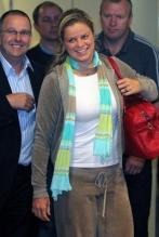 Kim Clijsters arrivesd at the Brussels Airport after winning the US Open 2009.JPG