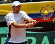 Mardy Fish 2 handed backhand at contact.JPG
