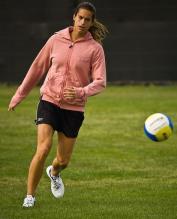 Amelie Mauresmo playing soccer football.jpg